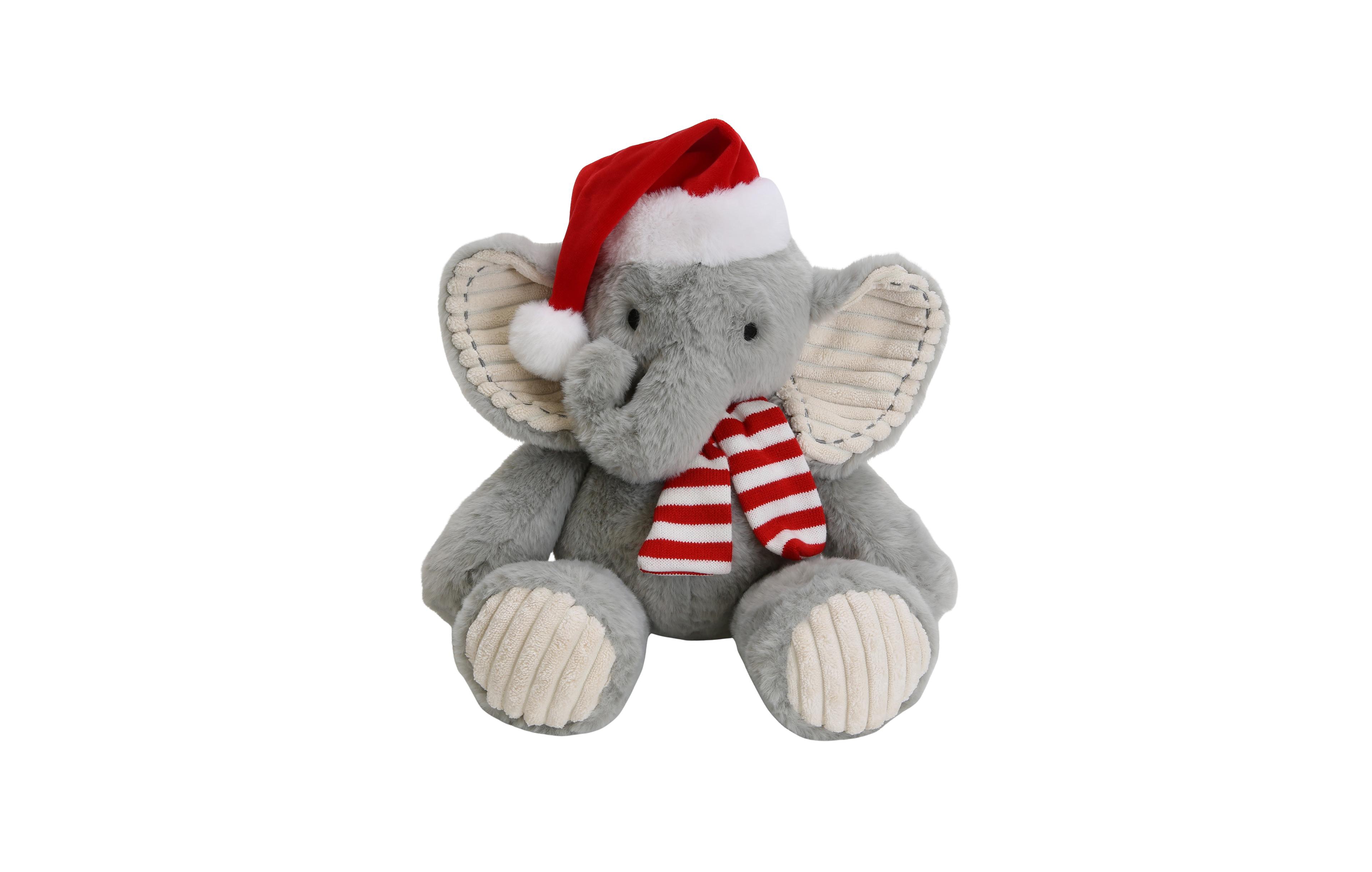 Lambs & Ivy Jett Elephant Holiday/Christmas Plush Stuffed Animal Toy