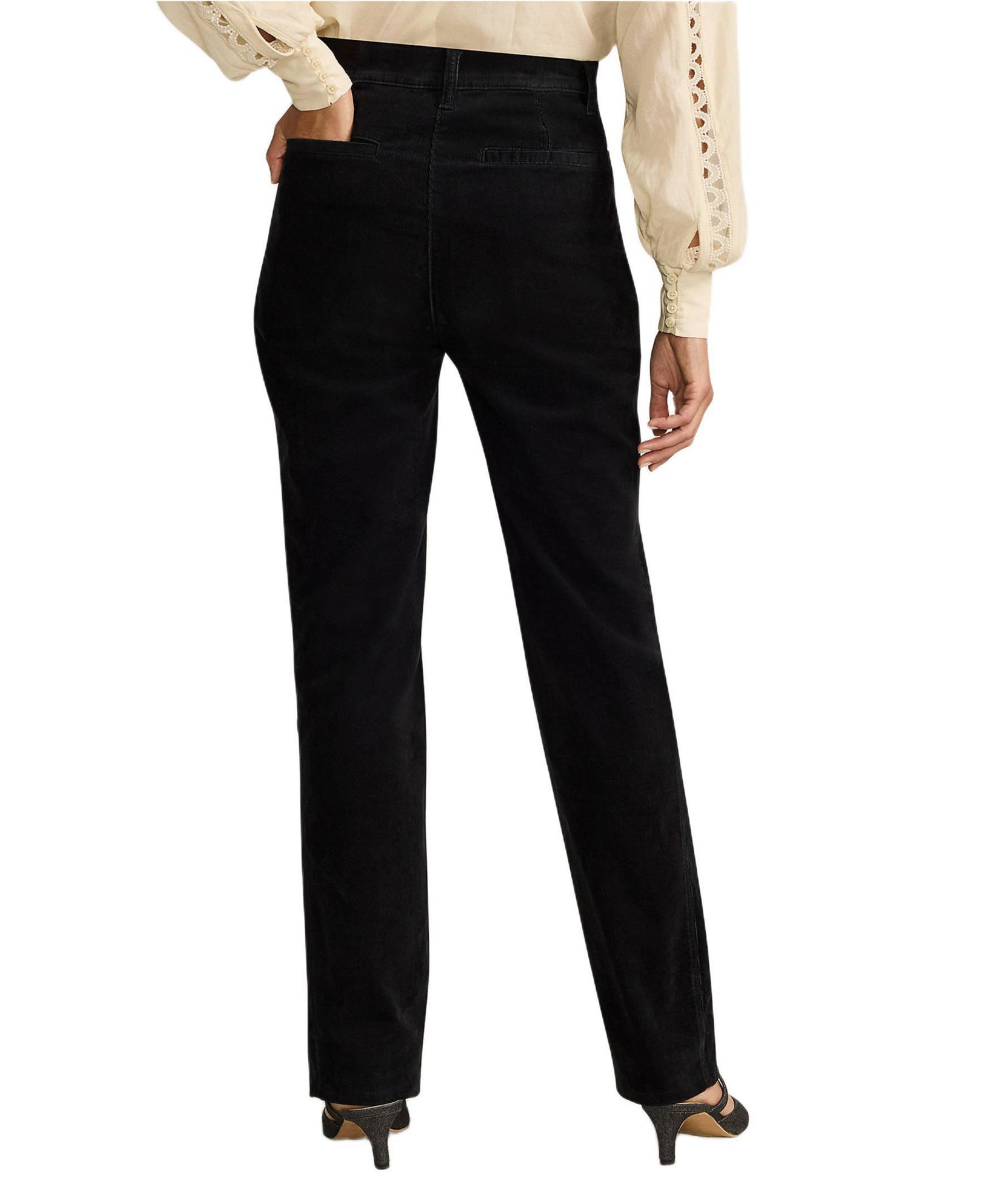Women's Corduroy High Rise Rail Straight Leg Pants