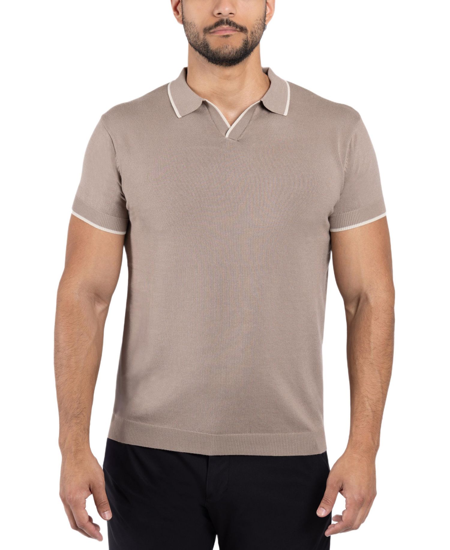 Men's Johnny Collar Sweater Polo