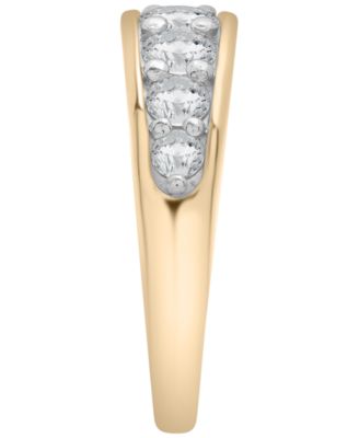 Diamond Graduated Ring (1 ct. t.w.) in 14k Gold