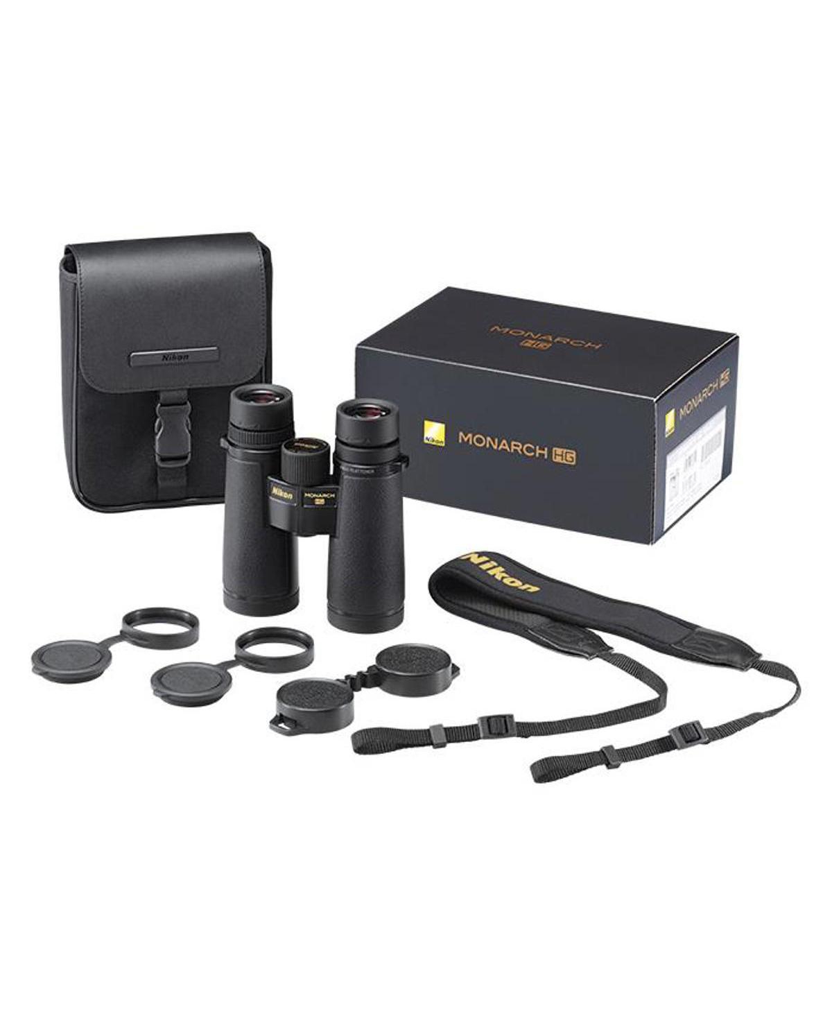 Nikon 10x42 Monarch Hg Water Proof Roof Prism Binocular with 6.9 Degree Angle of View, Black