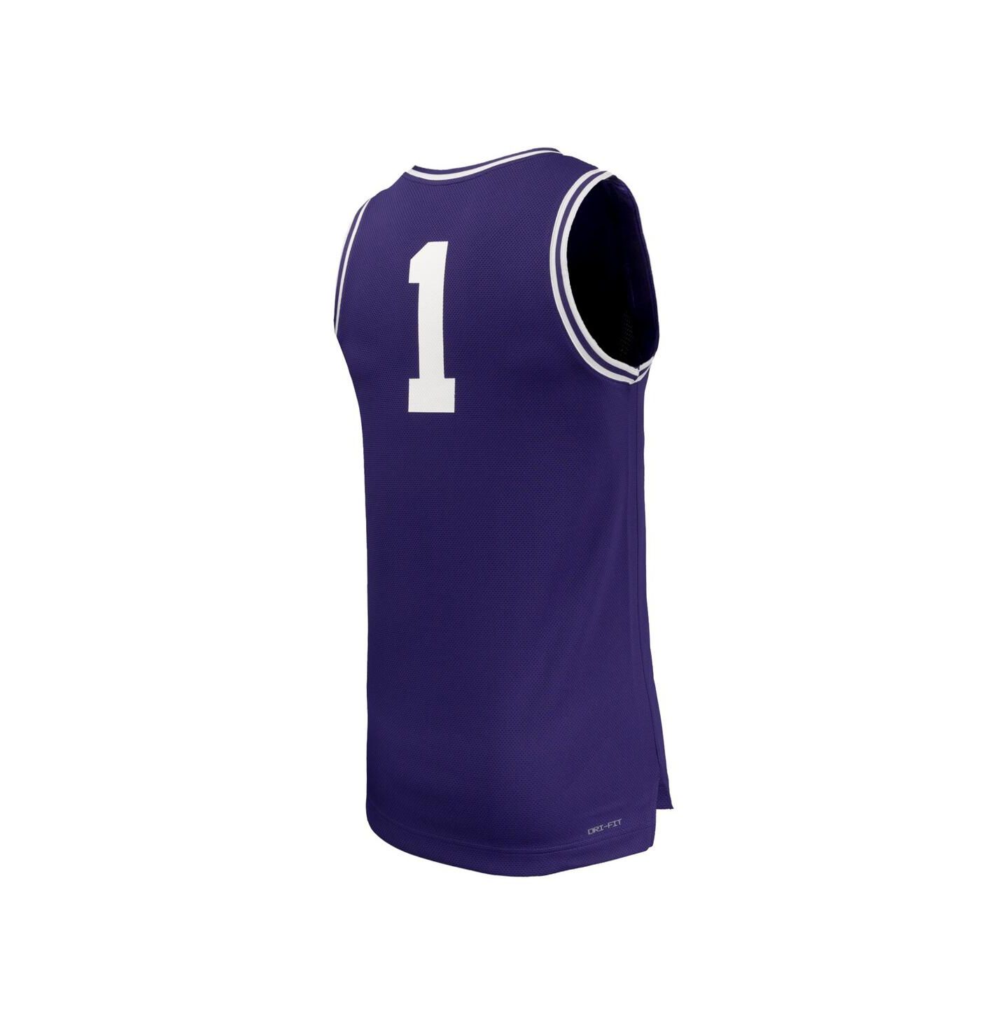 Мужской топ Nike 1 Purple TCU Horned Frogs Replica Basketball Jersey — фото 3