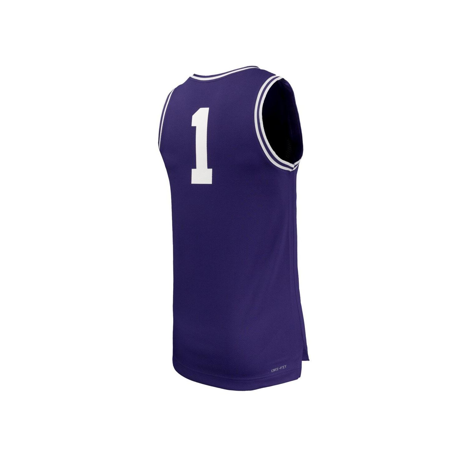 Men's 1 Purple TCU Horned Frogs Replica Basketball Jersey