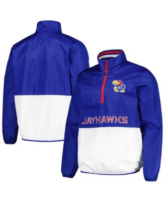 G-III Sports by Carl Banks - Men's Royal Kansas Jayhawks Cornerman&nbsp;Half-Zip Top