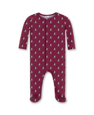 ZooZatz - Baby Boys and Girls Garnet Florida State Seminoles Magnetic Closure Sleeper