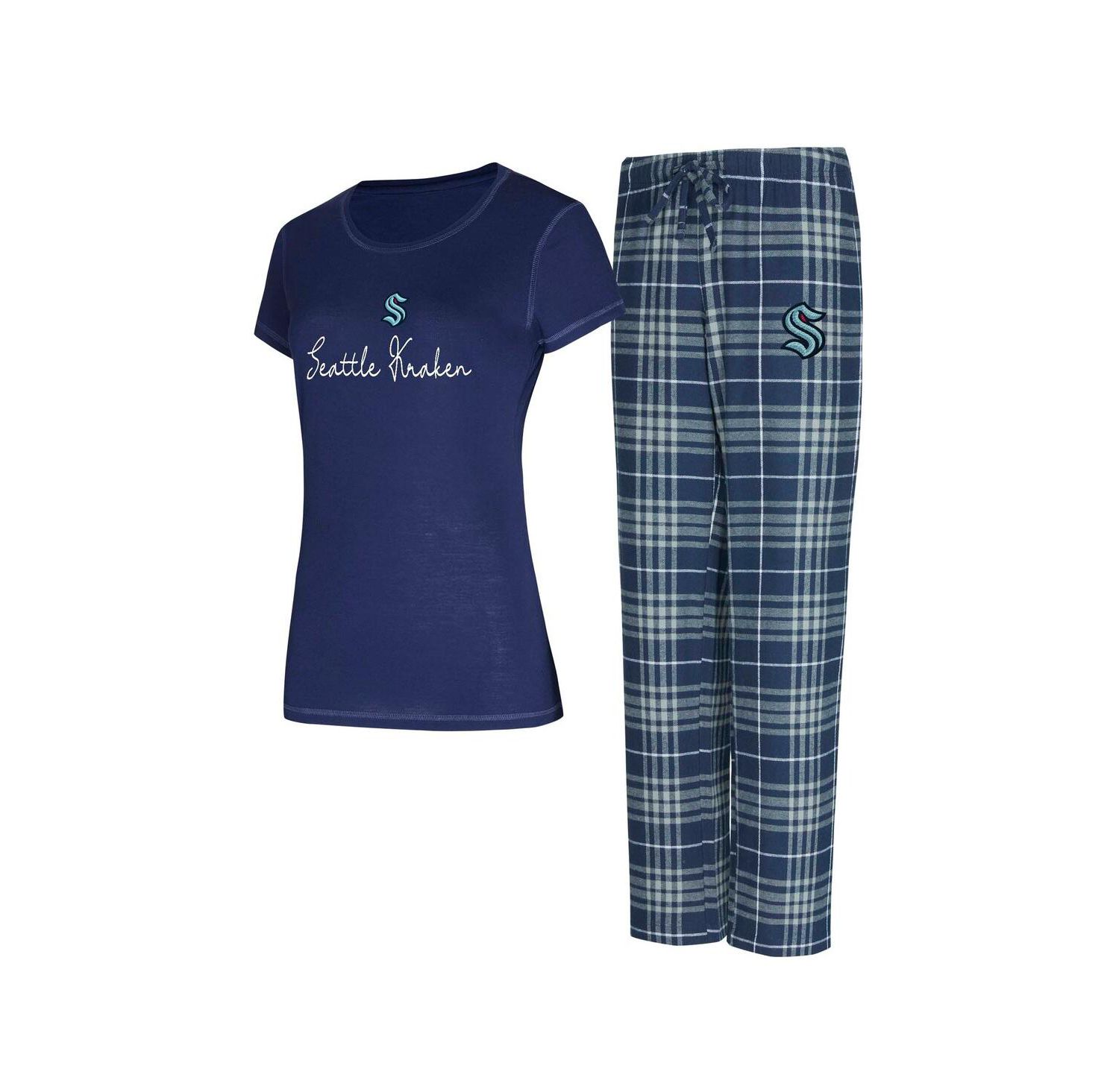 Women's 2-Piece Seattle Kraken Vector Top and Pants Sleep Set