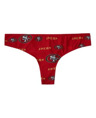Women's Scarlet San Francisco 49ers Mosaic All Over Print Thong