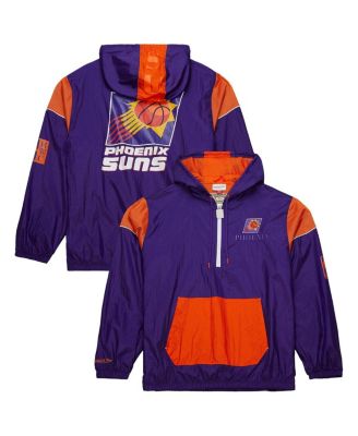 Mitchell & Ness - Men's and Women's Purple Phoenix Suns Hardwood Classics Team OG 3.0 Anorak Half-Zip Windbreaker Jacket