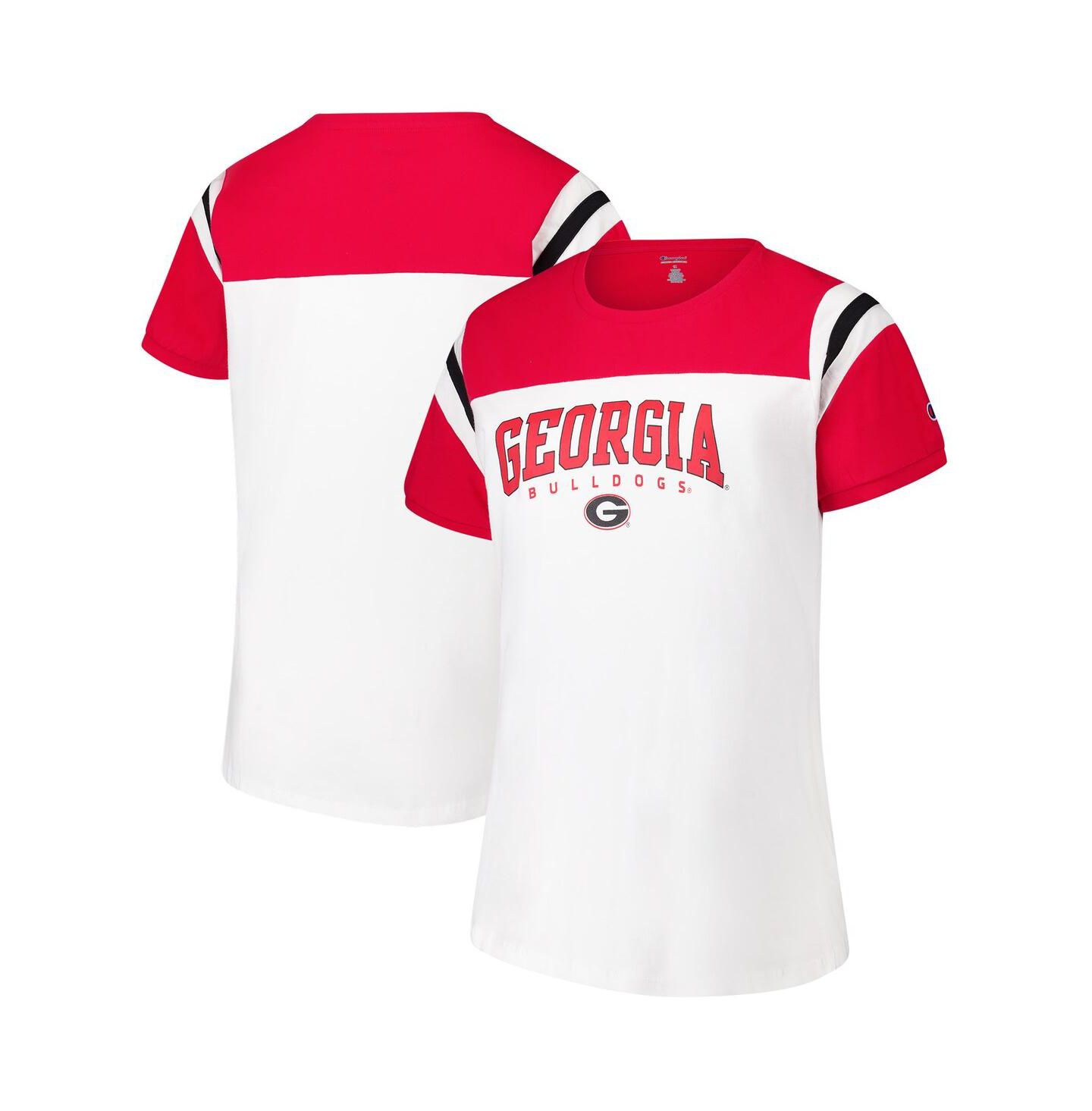 Женская футболка Fanatics White Georgia Bulldogs Plus Size Winning Gear — фото 1