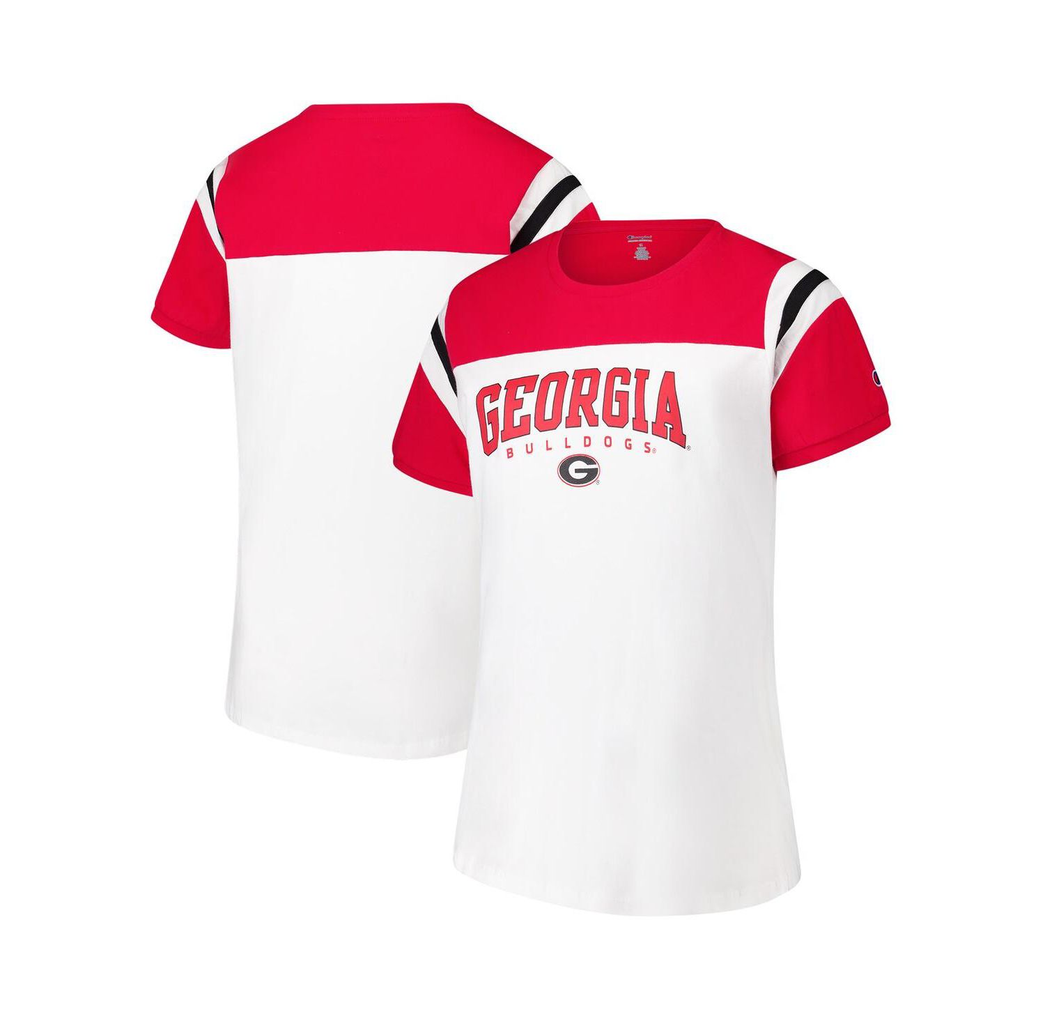 Women's White Georgia Bulldogs Plus Size Winning Gear T-Shirt