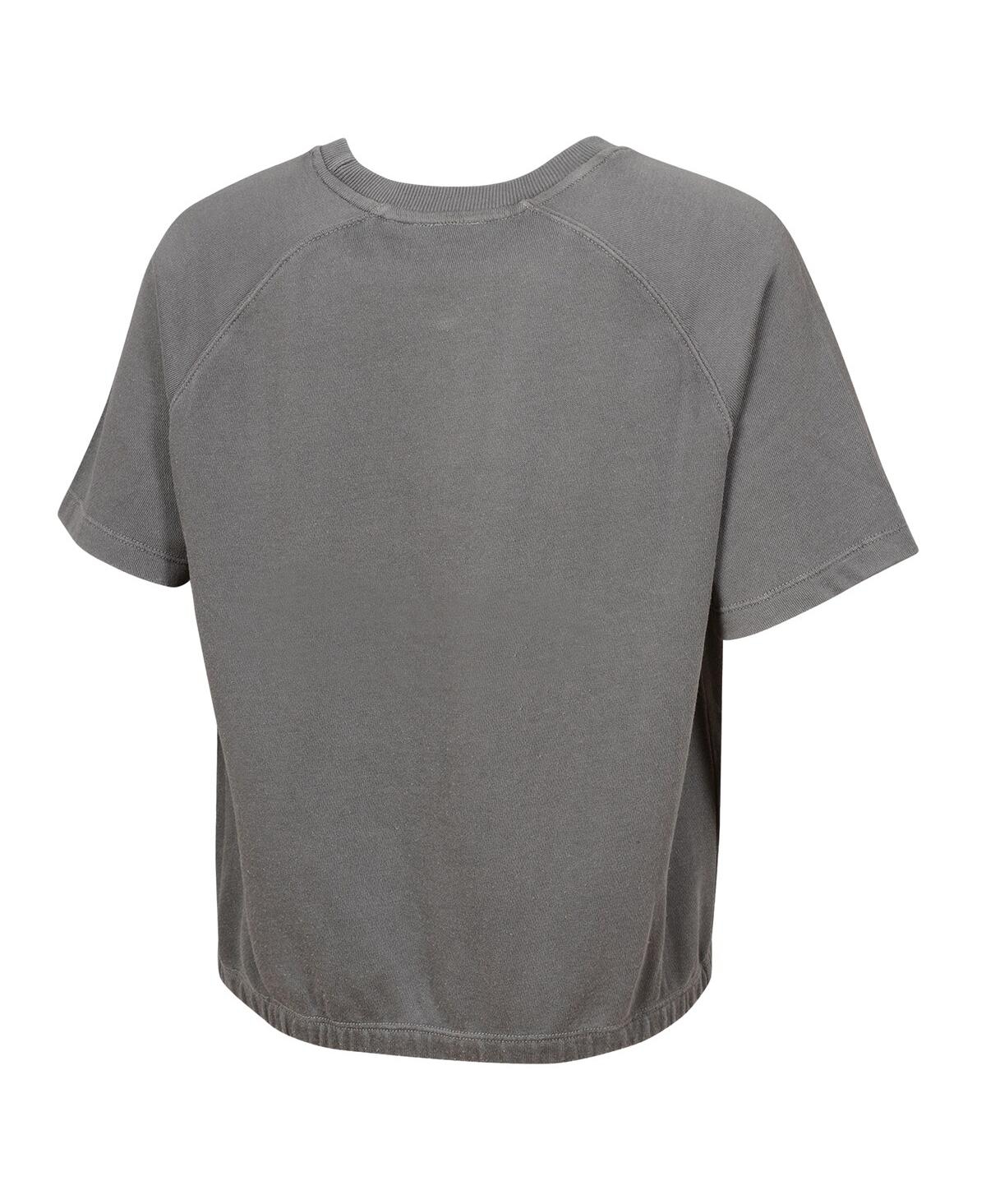 Outerstuff Women's Gray San Francisco 49ers Mineral Wash Short Sleeve Top