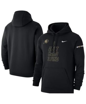 Nike - Men's Black Colorado Buffaloes I Ain't Hard 2 Find Coach Prime Club Fleece Hoodie