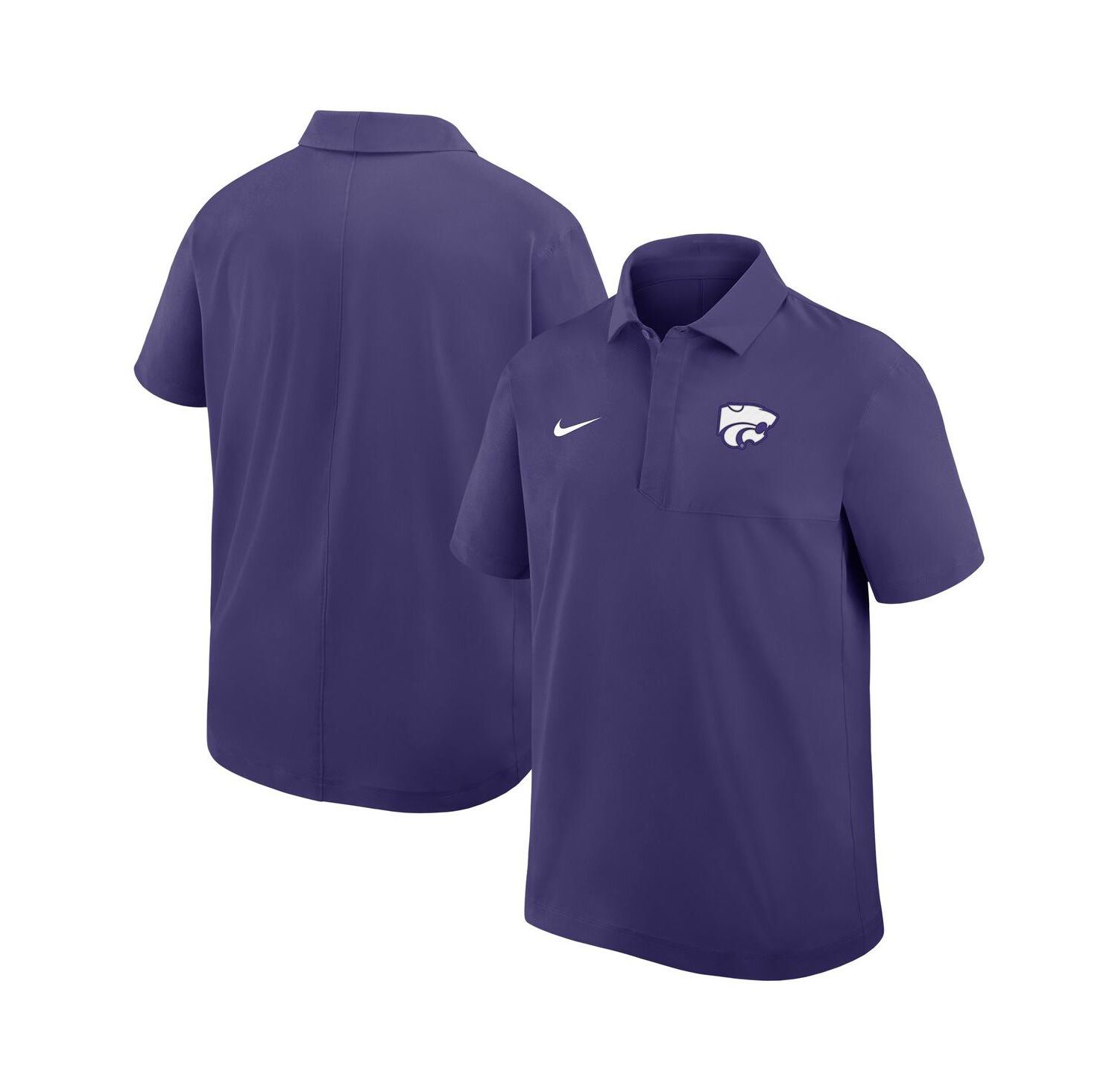 Men's Purple Kansas State Wildcats Woven Polo Shirt