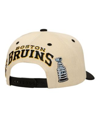 Men's Cream Boston Bruins Soul Legacy Defined Two-Tone Pro Crown Adjustable Hat