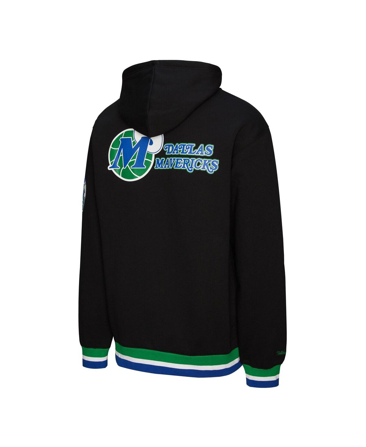 Mitchell & Ness Men's And Women's Black Dallas Mavericks Heavyweight Hoodie In Black