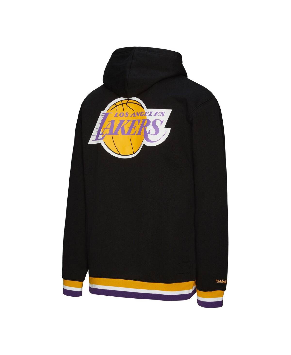Mitchell & Ness Men's And Women's Black Los Angeles Lakers Heavyweight Hoodie In Black