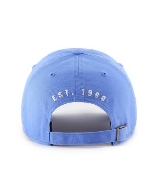 Men's Light Blue Houston Oilers Hard Hat Clean Up Adjustable Hat