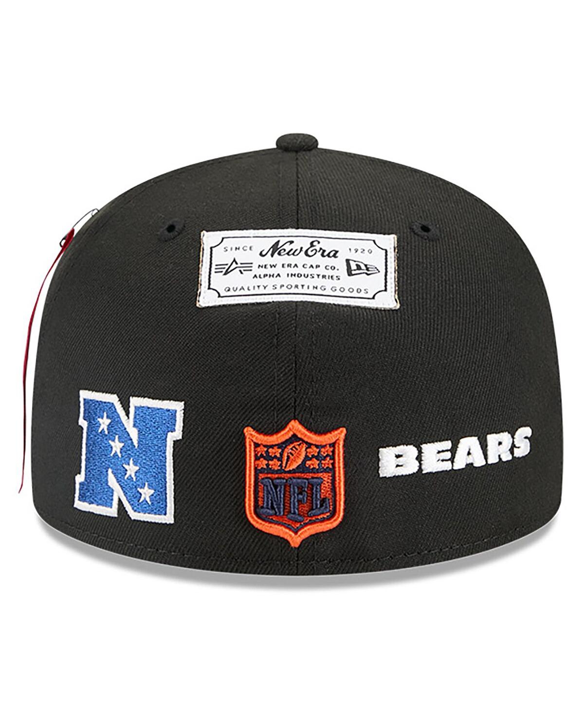 New Era x Alpha Industries Men's Black Chicago Bears 59FIFTY Fitted Hat