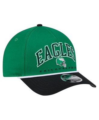 Men's Kelly Green Philadelphia Eagles Throwback Arch COOLERA 9FORTY A-Frame Adjustable Hat