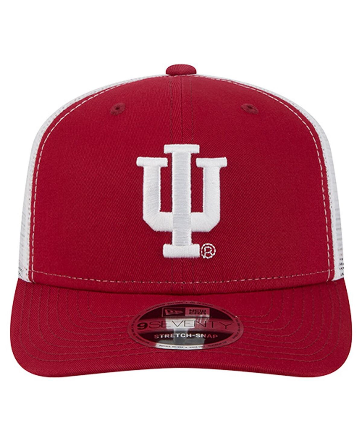 New Era Men's Crimson Indiana Hoosiers Team 9SEVENTY Coolera Trucker Adjustable Hat