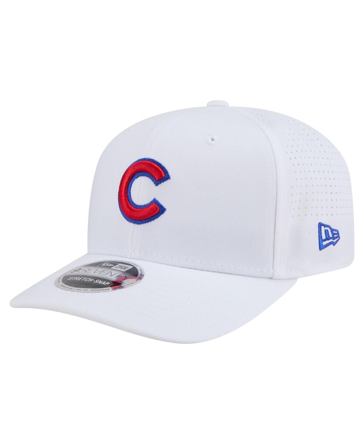 New Era Men's White Chicago Cubs Coolera 9seventy Adjustable Hat In White