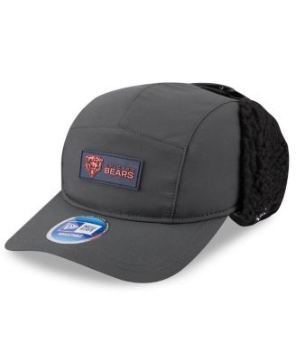 New Era - Men's Charcoal Chicago Bears 2025 Sideline Cold Weather Runner Dog Ear Adjustable Hat