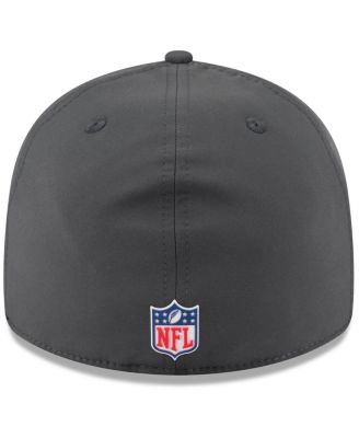 Men's Charcoal Las Vegas Raiders 2025 Sideline Cold Weather Retro Crown 59FIFTY Fitted Hat