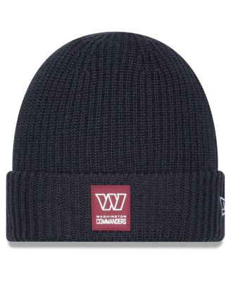 New Era - Men's Charcoal Washington Commanders 2025 Sideline Cold Weather Cuffed Knit Hat