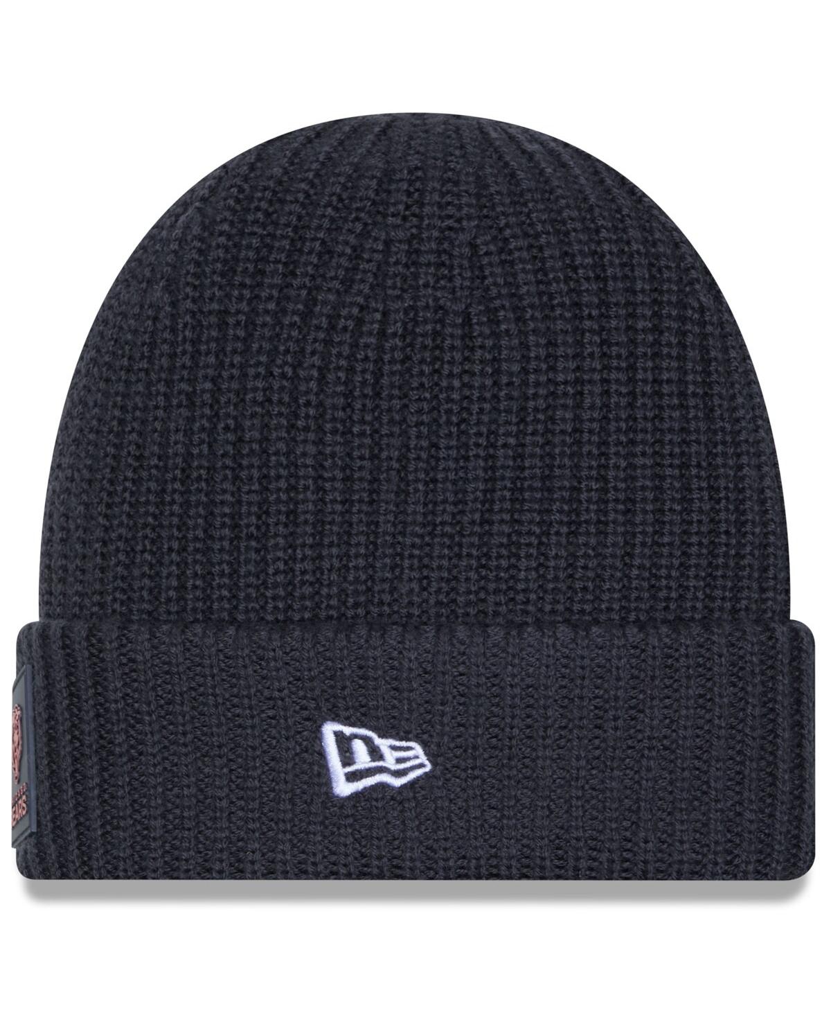 New Era Men's Charcoal Chicago Bears 2025 Sideline Cold Weather Cuffed Knit Hat