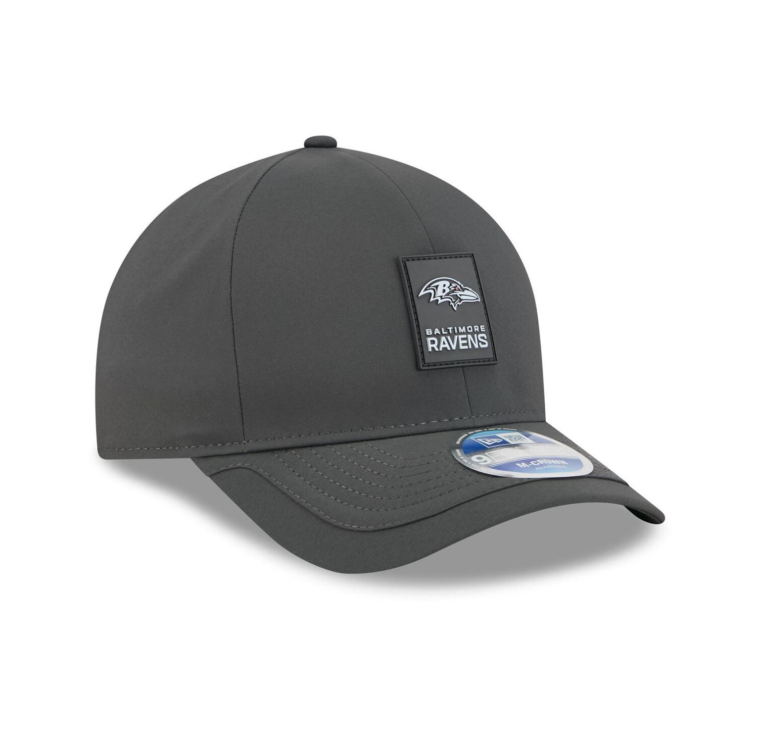 Men's Charcoal Baltimore Ravens 2025 Sideline Cold Weather 9FORTY M-Crown Adjustable Hat
