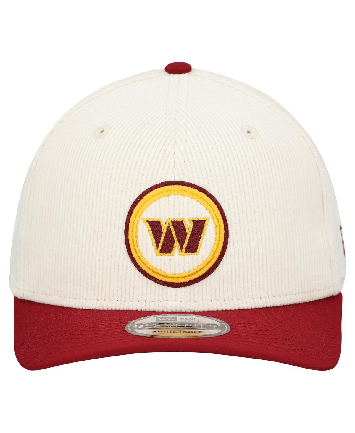 New Era Men's Stone Washington Commanders Loyal Corduroy 9SEVENTY Adjustable Hat