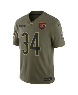 Men's Walter Payton Olive Chicago Bears 2025 Salute to Service Retired Limited Jersey