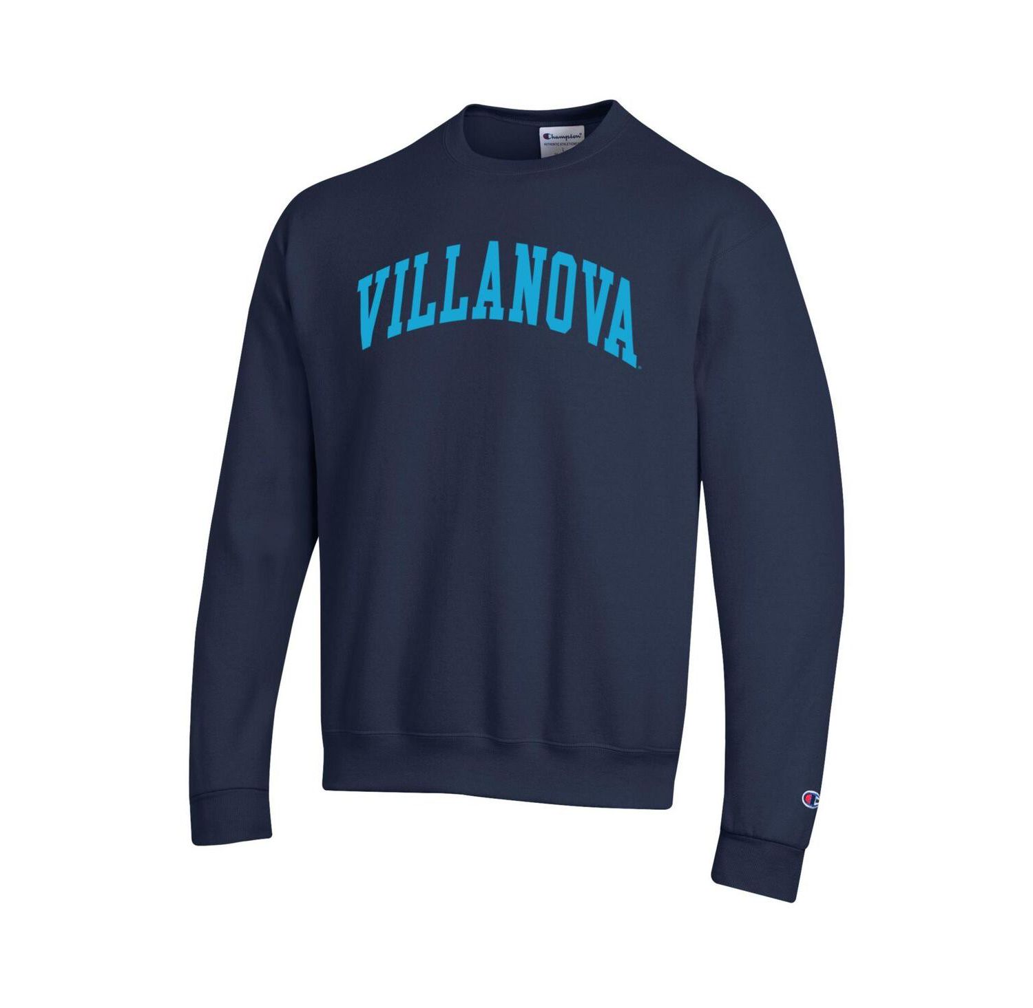 Men's Navy Villanova Wildcats Basic Arch Fleece Pullover Sweatshirt