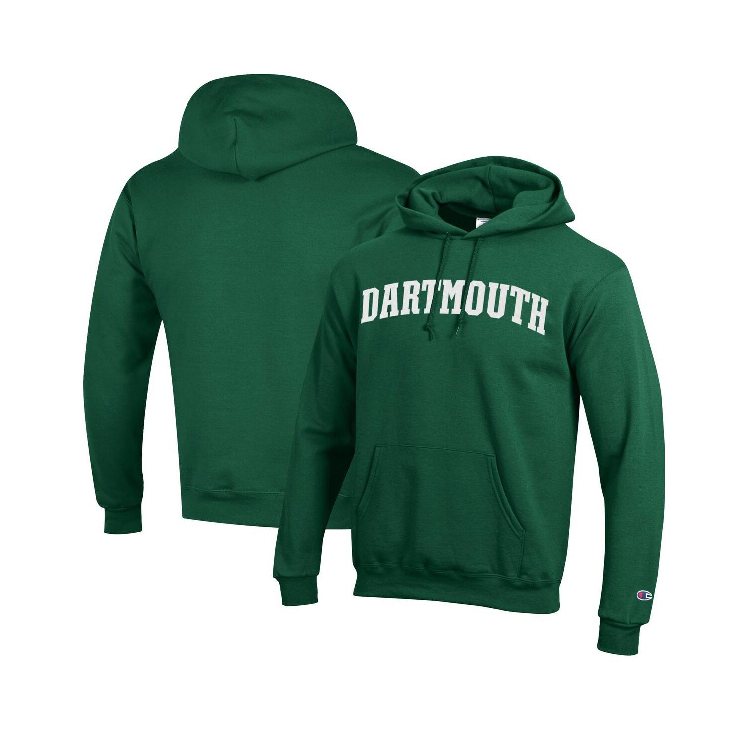 Men's Green Dartmouth Big Green Basic Arch Fleece Pullover Hoodie