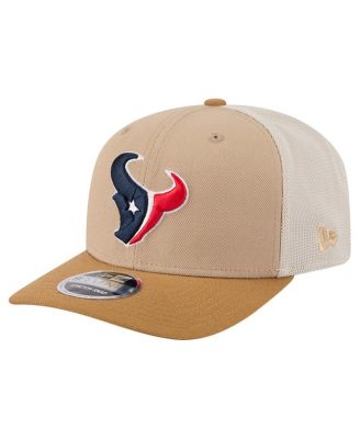 New Era - Men's Light Beige Houston Texans Two-Tone Trucker 9SEVENTY Adjustable Hat