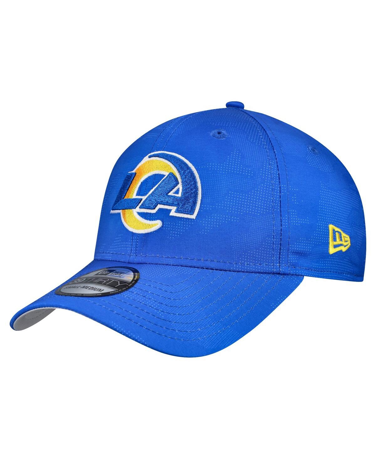 New Era Men's Royal Los Angeles Rams Tonal Camo 39thirty Stretch Fit Hat In Blue