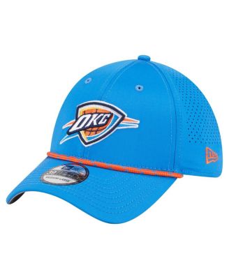 New Era - Men's Blue Oklahoma City Thunder Featherweight Poly Rope Flex 39Thirty Hat