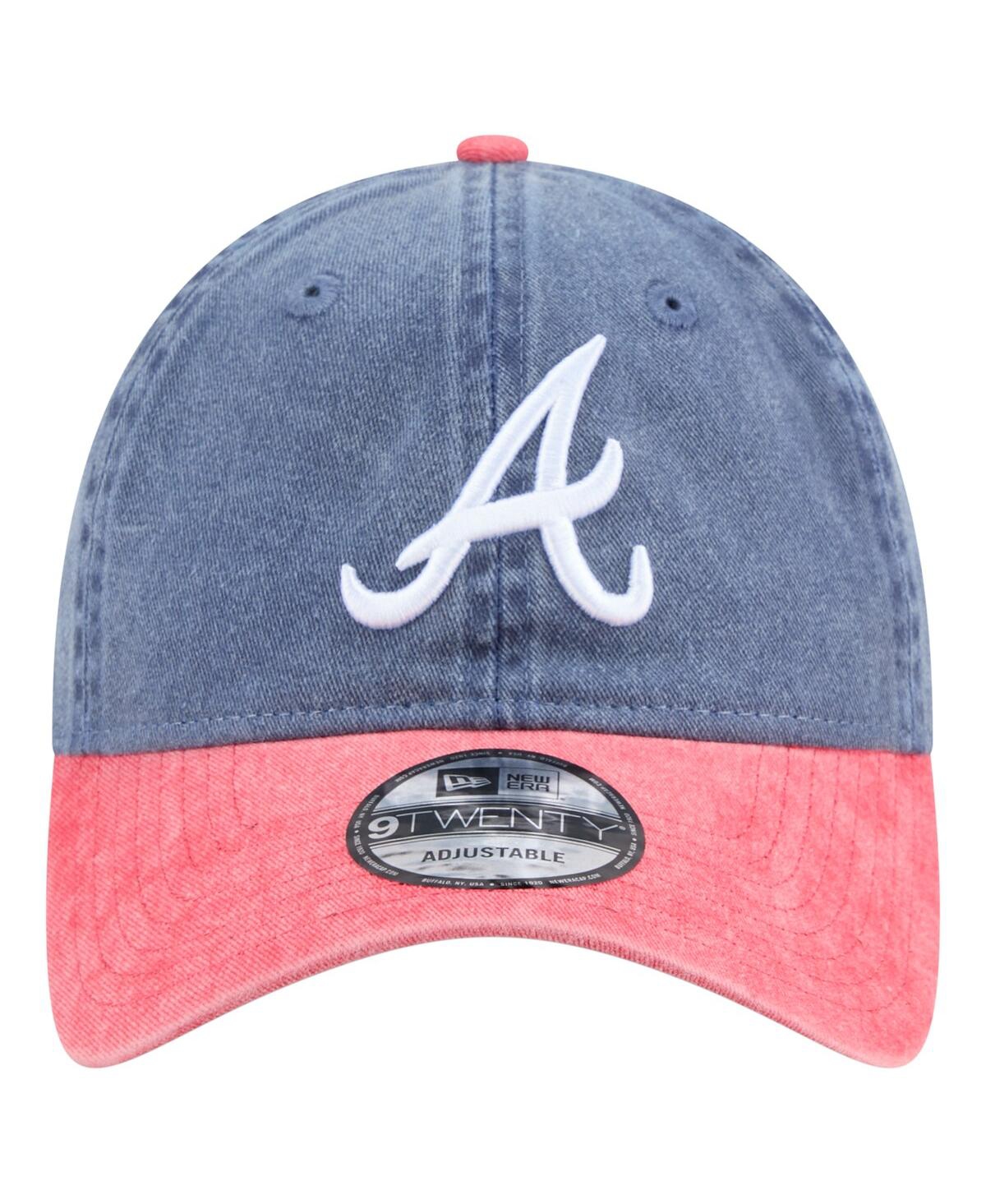 New Era Men's Navy/Red Atlanta Braves Select 9TWENTY Adjustable Hat