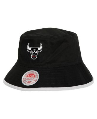 Mitchell & Ness - Men's Black/Red Chicago Bulls Flip It Reversible Bucket Hat