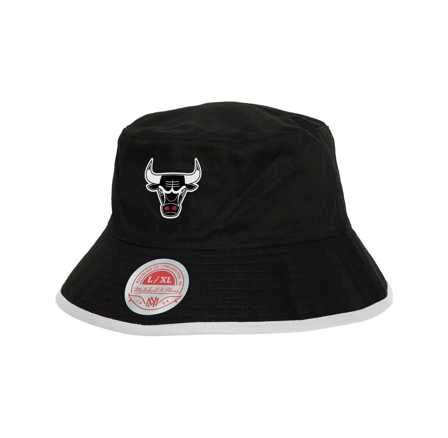 Men's Black/Red Chicago Bulls Flip It Reversible Bucket Hat