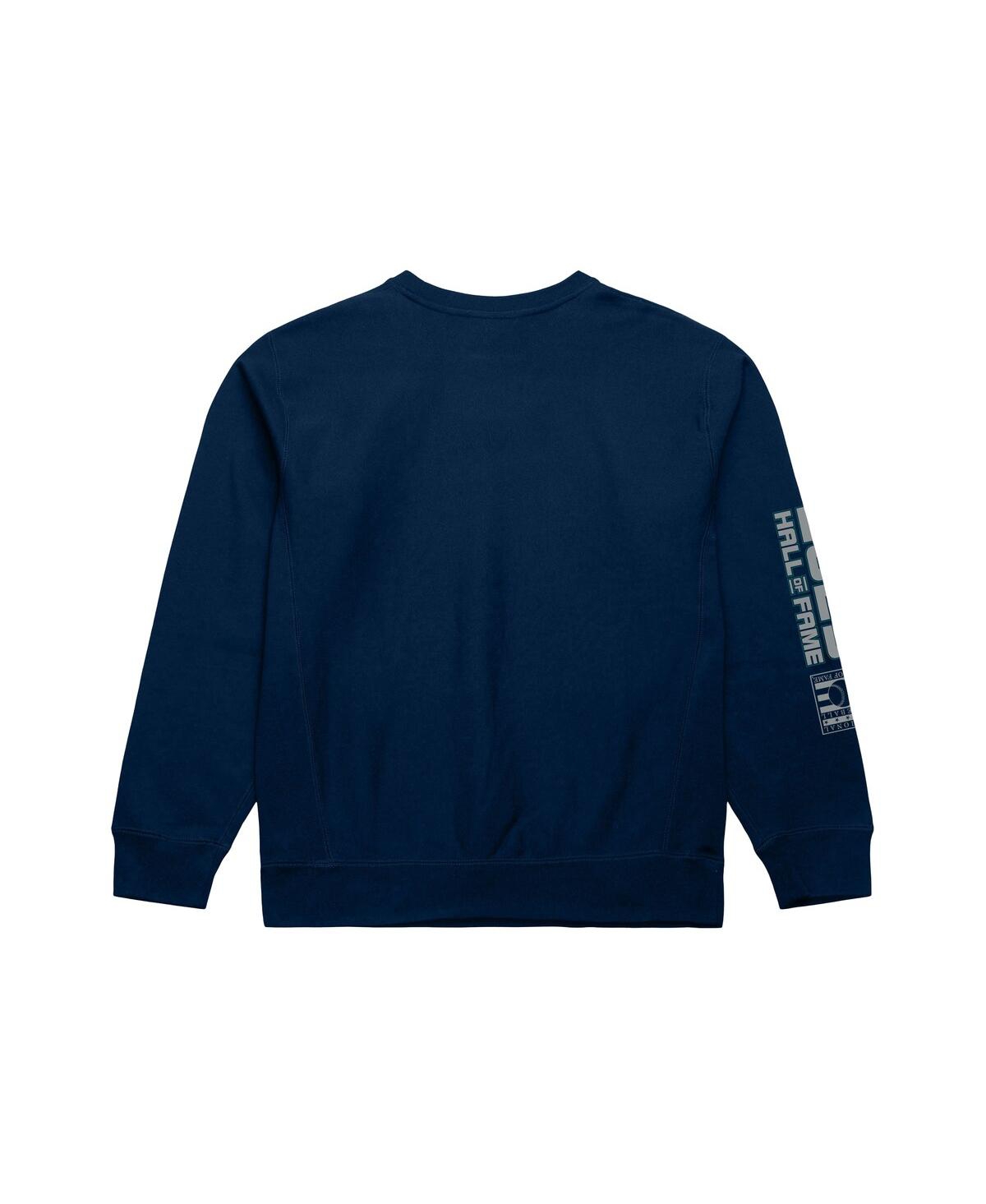 Mitchell & Ness Men's Ichiro Suzuki Navy Seattle Mariners Hall Of Fame Sweatshirt In Blue