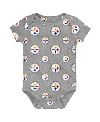 Newborn 3-Piece Pittsburgh Steelers Little Tike Bodysuit Set