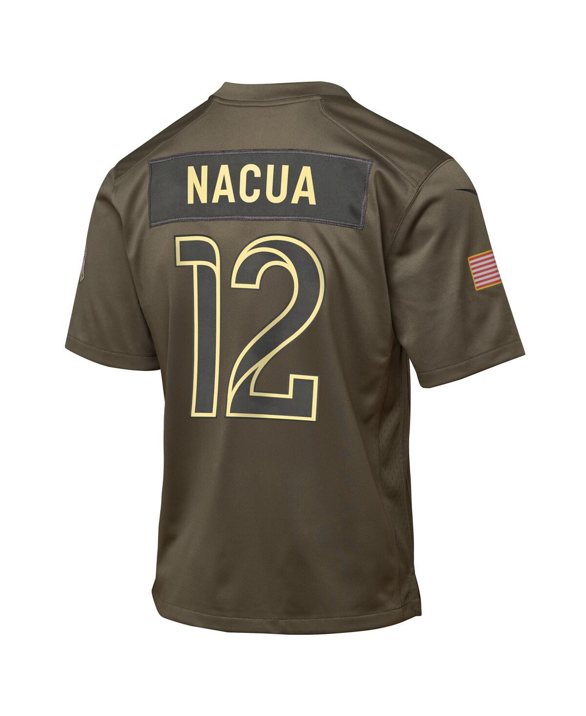 Nike Big Boys and Girls Puka Nacua Olive Los Angeles Rams 2025 Salute to Service Game Jersey