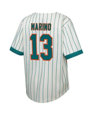 Big Boys and Girls Dan Marino Cream Miami Dolphins Retired Player Name Number Baseball Jersey
