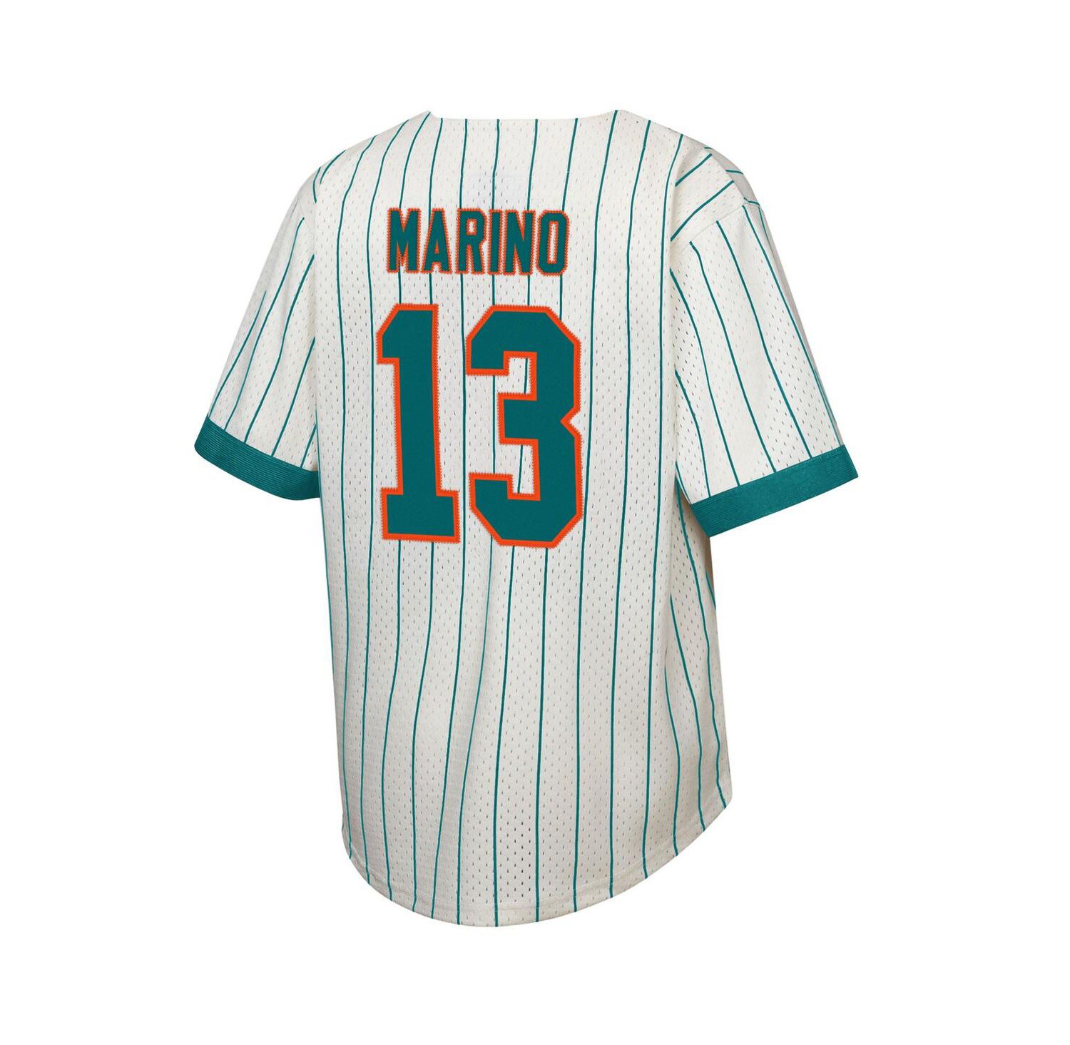 Big Boys and Girls Dan Marino Cream Miami Dolphins Retired Player Name & Number Baseball Jersey
