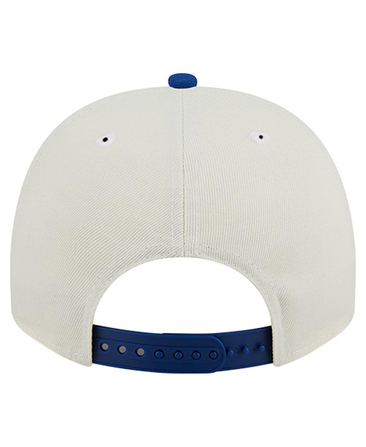 New Era Men's Cream/royal New York Mets Two-tone Empire State 9fifty A-frame Adjustable Hat In White