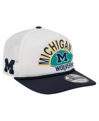 New Era - Men's White Michigan Wolverines Diamond 19TWENTY Golfer Adjustable Hat