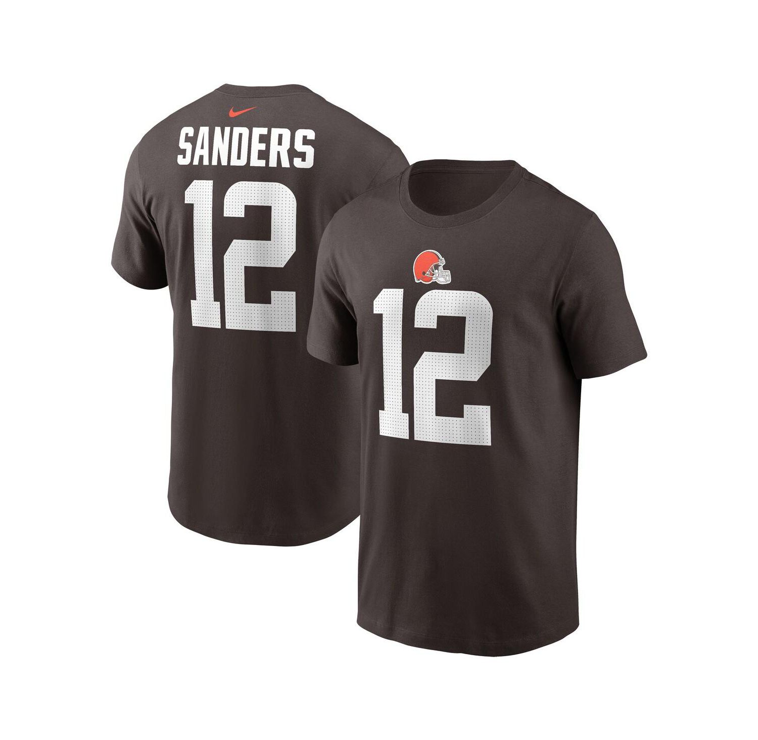 Big Boys and Girls Shedeur Sanders Brown Cleveland Browns 2025 NFL Draft Player Name & Number T-Shirt