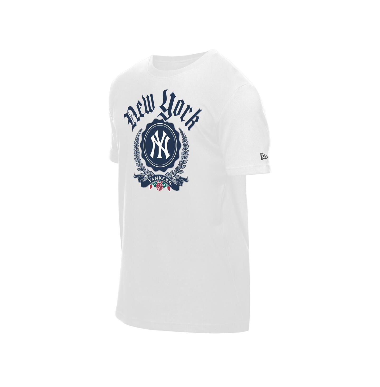 Мужская футболка New Era White New York Yankees Fleur Domestic — фото 3