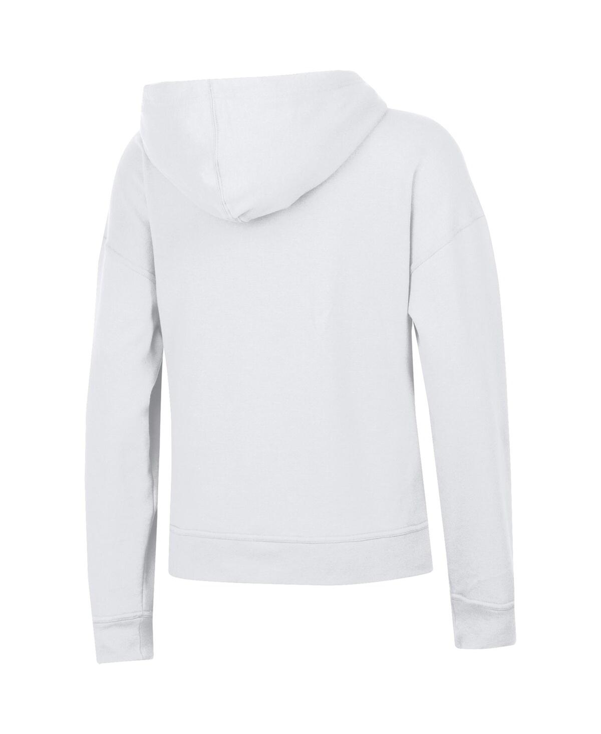 Champion Women's White Los Angeles Chargers Power Blend Hoodie In White